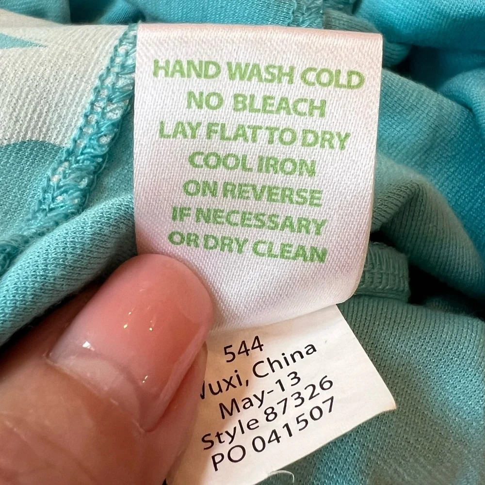 Lily Pulitzer | Jonah Ball and Chain Print Teal Above Knee Dress with Be… - Picture 8 of 12